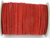 Suede 3mm Red Per Meter-stringing-Beadthemup