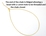 Vermeil Necklace 0.8mm threadable end up to 46cm long