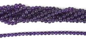 Amethyst Polished Round 6mm beads per strand 60 beads-beads incl pearls-Beadthemup