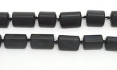 Black Jade Matt Triangle Tube app 20mmx15mm EACH BEAD-beads incl pearls-Beadthemup
