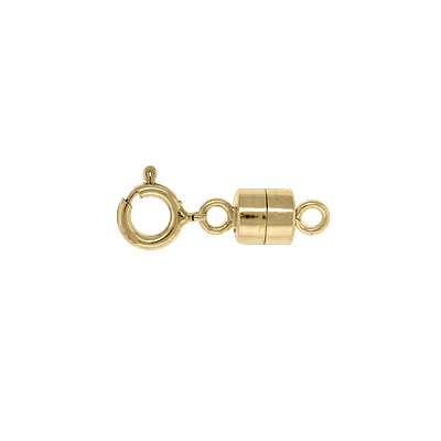 14k Gold Filled Clasp magnetic 4.5mm with 5mm spring ring
