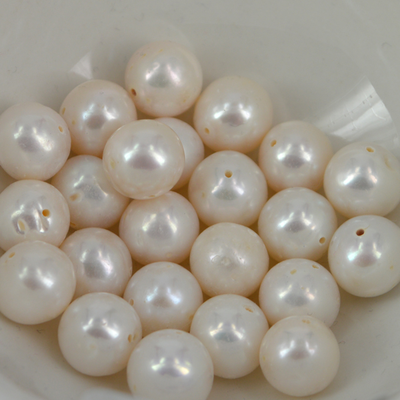 Fresh Water Pearl 12mm Round 1mm Hole EACH