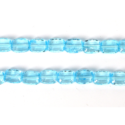 Blue Topaz Faceted Cusion 8x10mm EACH bead