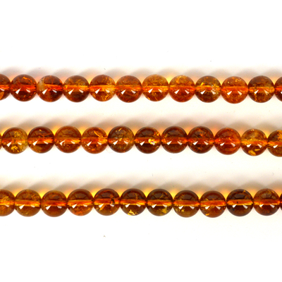 Citrine AA Polished Round 8mm EACH BEAD