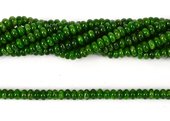 Chrome Diopside A Polished rondel 6x3mm strand 114 beads-beads incl pearls-Beadthemup