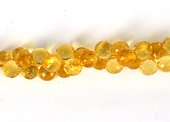 Citrine Faceted Onion 6x6mm EACH bead-beads incl pearls-Beadthemup