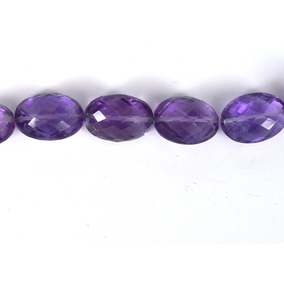 Amethyst Faceted Oval 13x18mm EACH bead