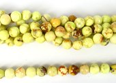 Chrysophase Lemon Faceted Round 10mm Strand 39 beads-beads incl pearls-Beadthemup