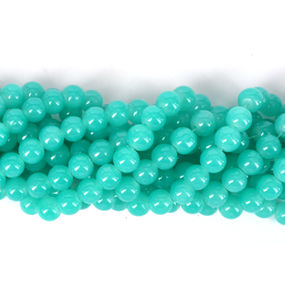 Glass bead strand 80cm long 10mm Blue Green Dark