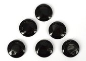 Black agate w/druzy round pendant 20mm EACH-beads incl pearls-Beadthemup