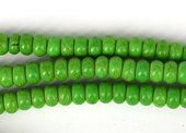Howlite Dyed 5x8mm Rondel Green strand 79 beads-beads incl pearls-Beadthemup
