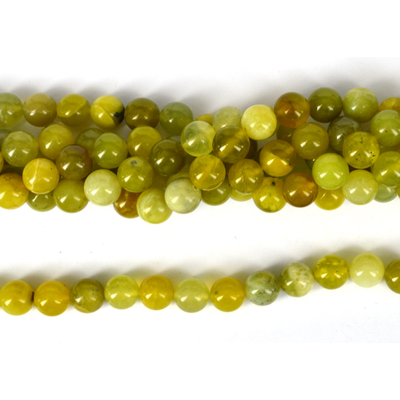 Korean Jade Polished Round 10mm Strand 40 beads per strand