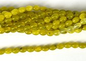 Korean Jade Polished Olive 6x8mm Strand 50 beads-jade-Beadthemup