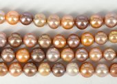Fresh Water Pearl 12-14mm Round Pink EACH BEAD-beads incl pearls-Beadthemup