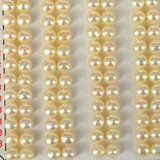 Fresh Water Pearl Half Drill Button Cream 4.5-5mm PAIR-beads incl pearls-Beadthemup