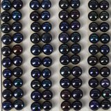 Fresh Water Pearl Half Drill Button Dark Grey 5-5.5mm PAIR-beads incl pearls-Beadthemup