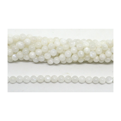 Moonstone A Polished round 8mm Strand 47 beads
