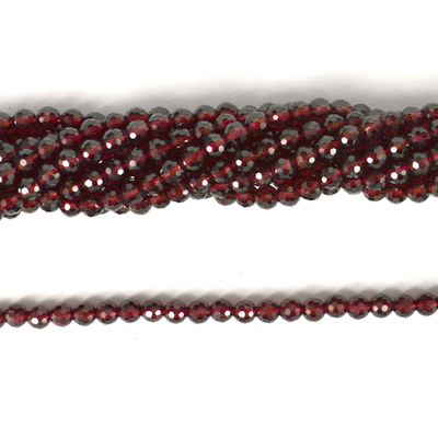 Garnet Faceted Round 4mm Strand 96 beads