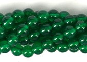 Agate Dyed Green Polished Round 14mm strand 28 Beads-beads incl pearls-Beadthemup