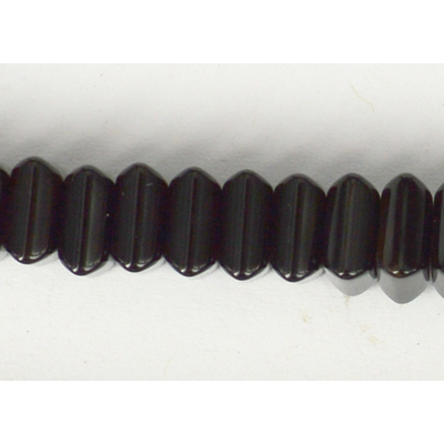 Onyx 4x8mm Square Rondel EACH bead