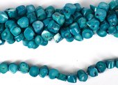 Coral Teal side drill nugget approx 12mm strand 34 beads-beads incl pearls-Beadthemup