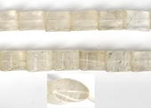 Clear quartz Pillow 19x15mm strand 20 beads-beads incl pearls-Beadthemup