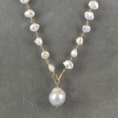 Fresh Water Pearl Pendant OR "Y" style necklace