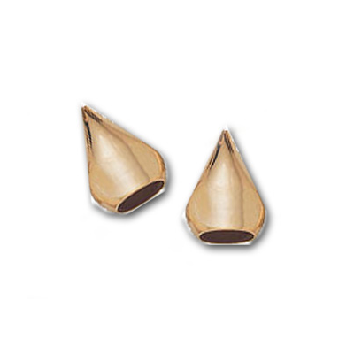 14k Gold filled extra large flattened cone 25x18mm EACH