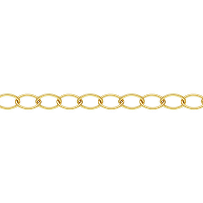 14k Gold filled chain cable 9x6mm per 50cm