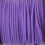 Faux Suede 3mm Purple per M-stringing-Beadthemup