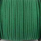 Faux Suede 3mm Jade Green per Meter-stringing-Beadthemup