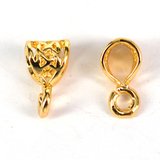 24K Gold plate brass Bail 6.5x12.5mm 1 Pack-findings-Beadthemup