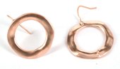 Rose Gold Plate Brass silver post Sheppard 22x28mm 1 pair-findings-Beadthemup