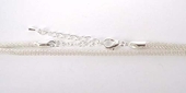 Base Metal necklace 3mm Chain 45cm +extn-findings-Beadthemup