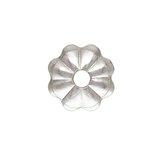 Sterling silver Flower Cap 4mm 20 pack-findings-Beadthemup