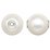 Fresh Water Pearl "A" 10-11mm White 1.5mm Hole S.Silver AT Grommets