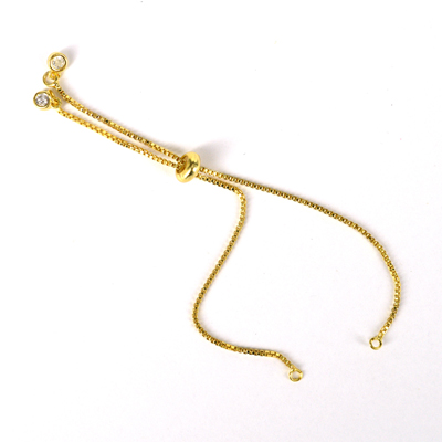 Gold plate Chain adjustable Bracelet
