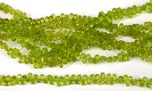 Peridot Fac.Top drill Briolette app 5x3.5mm str 100 beads-beads incl pearls-Beadthemup