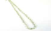 Green Amethyst Fac.Oval Grad 7x9-12x8mm str 39 beads-beads incl pearls-Beadthemup