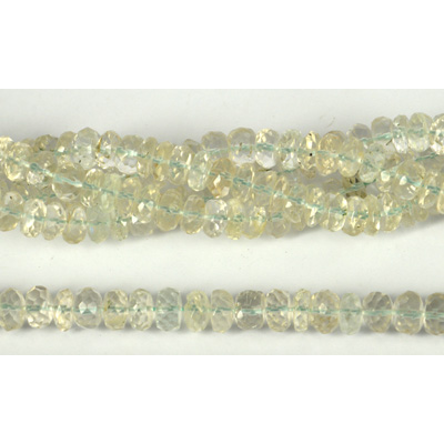Aquamarine Fac.Rondel 7x5mm str 100 beads