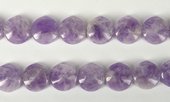 Amethyst Cape Pol.Flat Round 25x9mm 16 beads-beads incl pearls-Beadthemup