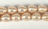 Shell Based Pearl Pink Teardrop 17x14mm per PAIR-beads incl pearls-Beadthemup