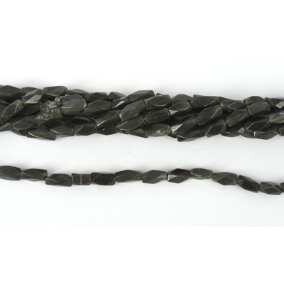 Grey Quartz Fac. Rectangle 10mm x 4mm Str 42 beads