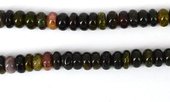 Tourmaline Pol.Rondel 8x4mm str 84 beads-beads incl pearls-Beadthemup