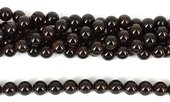 Garnet Pol.Round 12mm str 35 beads-beads incl pearls-Beadthemup