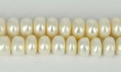 Fresh Water Pearl Button app 13x7mm str 47 pearls-beads incl pearls-Beadthemup