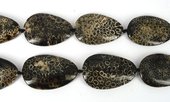 Fossilized Coral Dyed Pol.flat nugget 65x40 EACH bead-beads incl pearls-Beadthemup