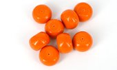 Coral AAA Orange Large rondel 27x18mm EACH BEAD-beads incl pearls-Beadthemup