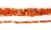 Carnelian Fac.Round 4mm str 100 beads-beads incl pearls-Beadthemup