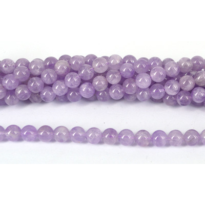 Lavender Amethyst Pol.Round 8mm str 45 beads